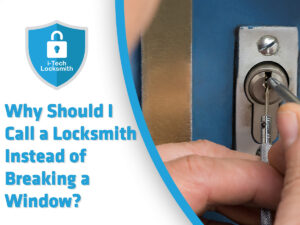 Call a locksmith instead of breaking a window during an Arlington house lockout