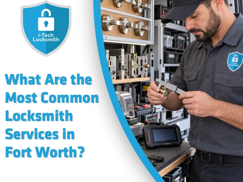 Common locksmith services provided by a Fort Worth locksmith for homes, vehicles, and businesses